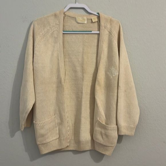 Ivys club classic spring/summer cream/ivory cardigan no flaws - Picture 1 of 5